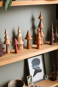 Hand-turned Miniature Christmas Trees (2024)