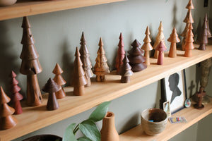 Hand-turned Miniature Christmas Trees (2024)